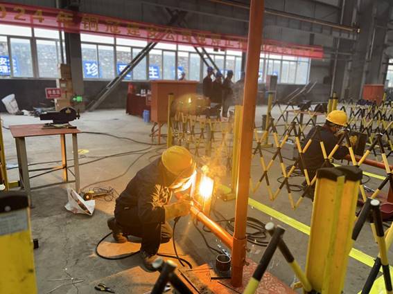 公司舉辦電焊工、電工技術(shù)比武